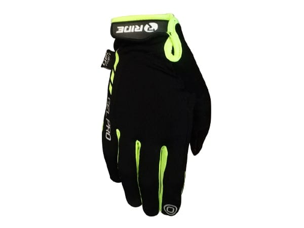 Guante Ride Largo Touch Negro-Lime M