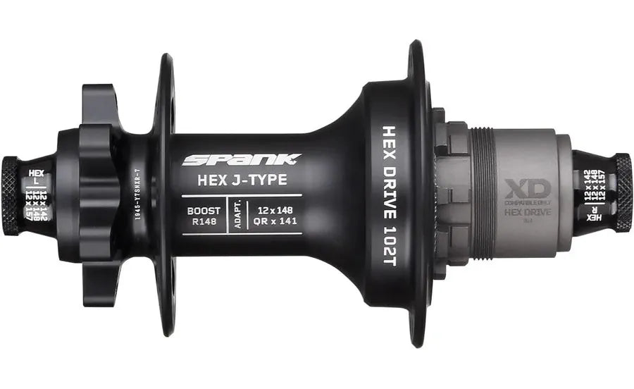 Maza Spank Trasera Hex J-Type Boost R148 XD Hub Black