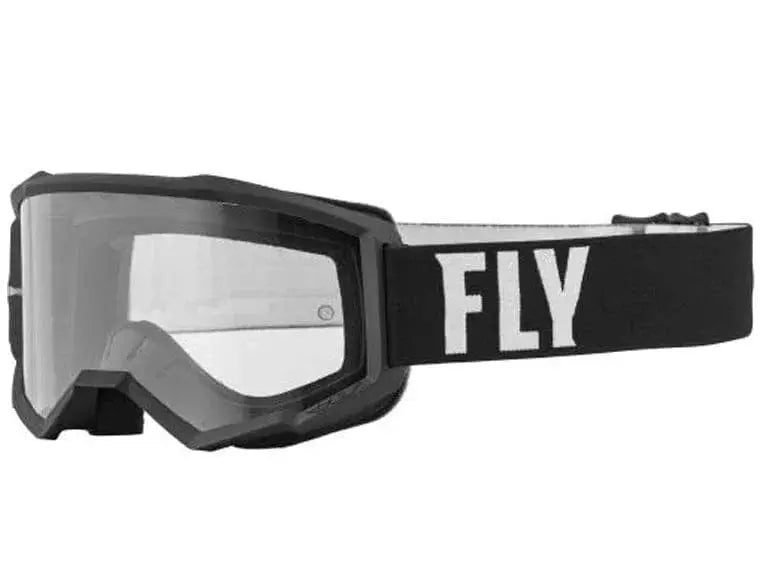 Antiparras Fly Racing Focus Black Clear Lents