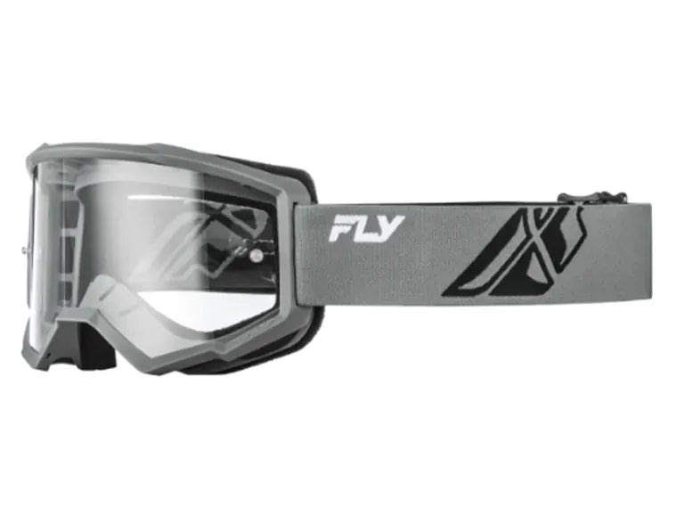 Antiparra Fly Racing Focus Gris/Negro Con Lente Clara