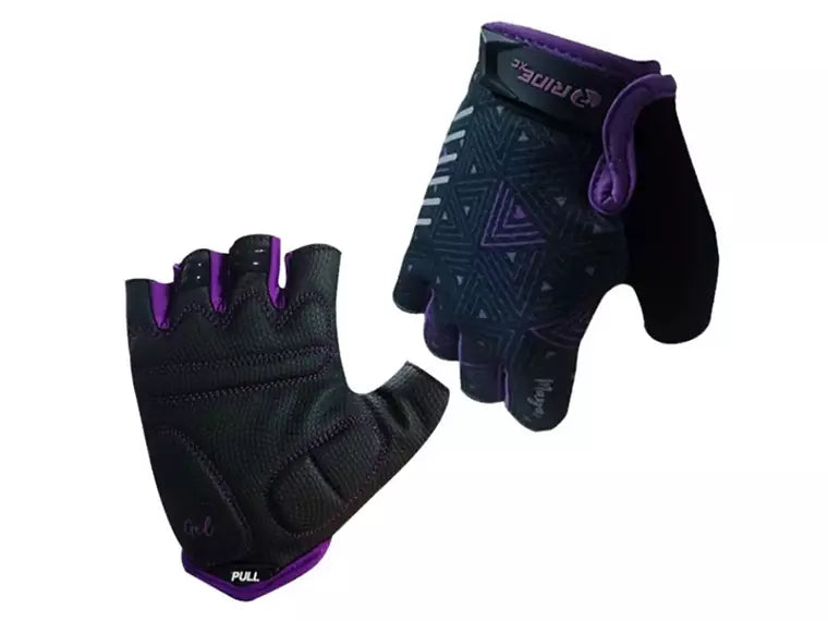 Guante Ridexc Maya Corto Black/Grey/Purple