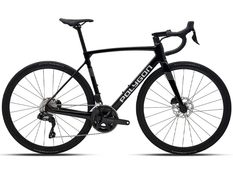 Bicicleta Polygon strattos carbon s7x black- 105 di2 12v m 1