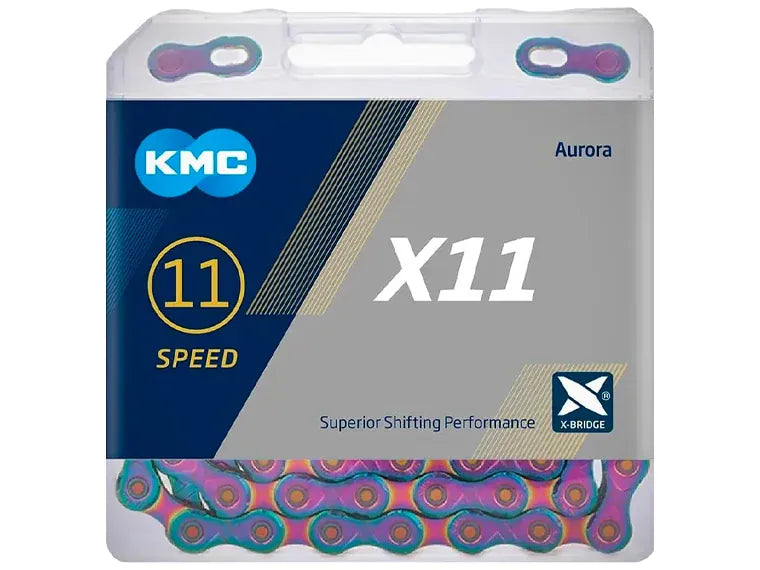 Cadena Kmc X11 Aurora 1/2X11/128X118L