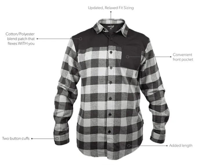 Camisa Handup Flextop Gris/Negro Xs