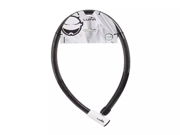 Candado Luma Cable Acero Enduro 7338 25 X 100 Cm Blanco
