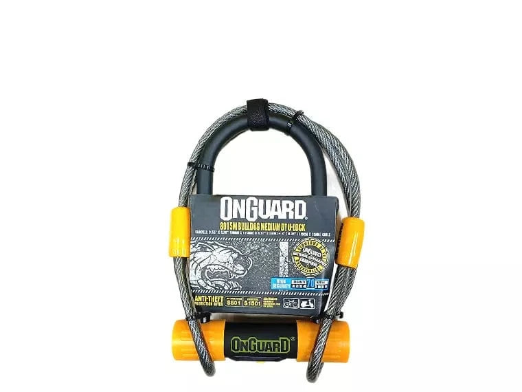 Candado On Guard U-Lock Bulldog Con Cable