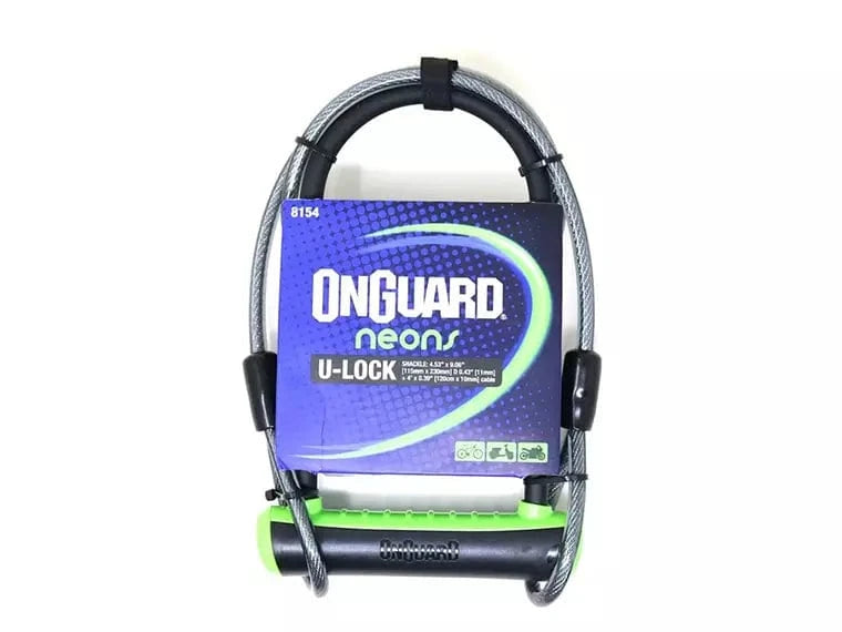 Candado On Guard U-Lock Neon Serie Dt Verde