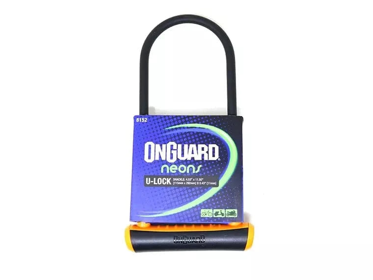 Candado On Guard U-Lock Neon Serie Ls Naranjo