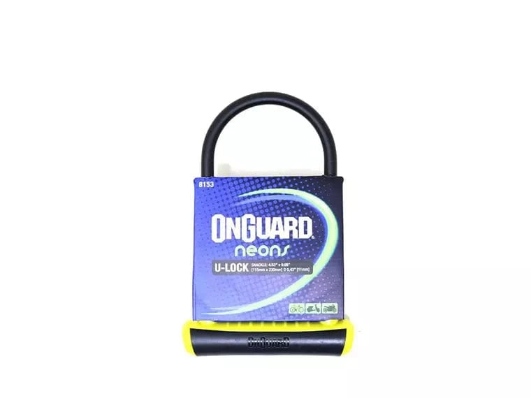 Candado On Guard U-Lock Neon Serie Std Amarillo