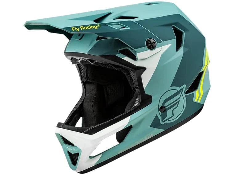 Casco Fly Racing Rayce Matte Blue Stone Hi-Vis