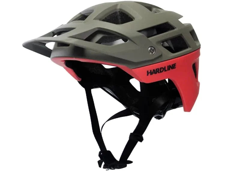 Casco Hardline Aspect Verde/Rojo M
