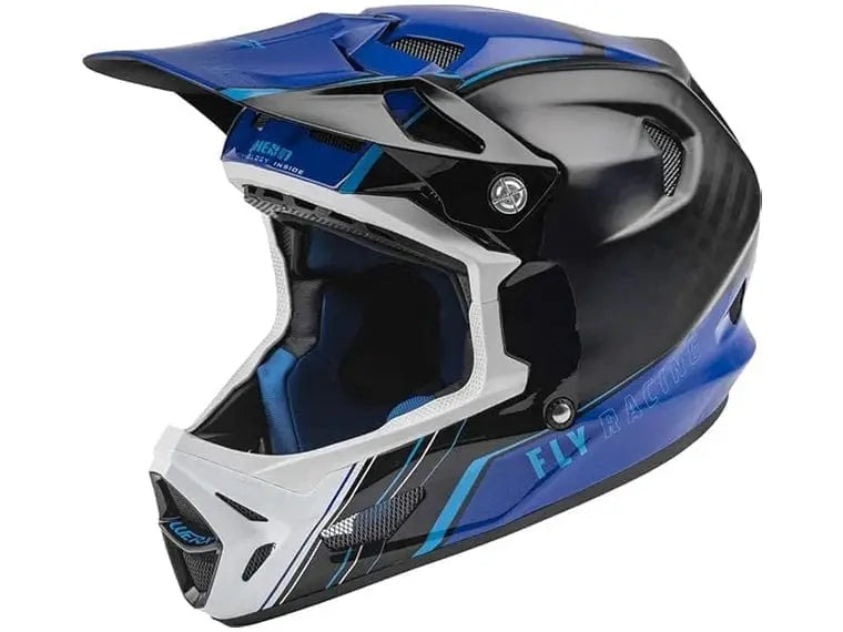 Casco Integral Fly Racing Werx-R Helmet Blue Carbono