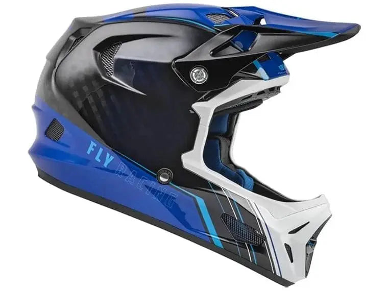 Casco Integral Fly Racing Werx-R Helmet Blue Carbono
