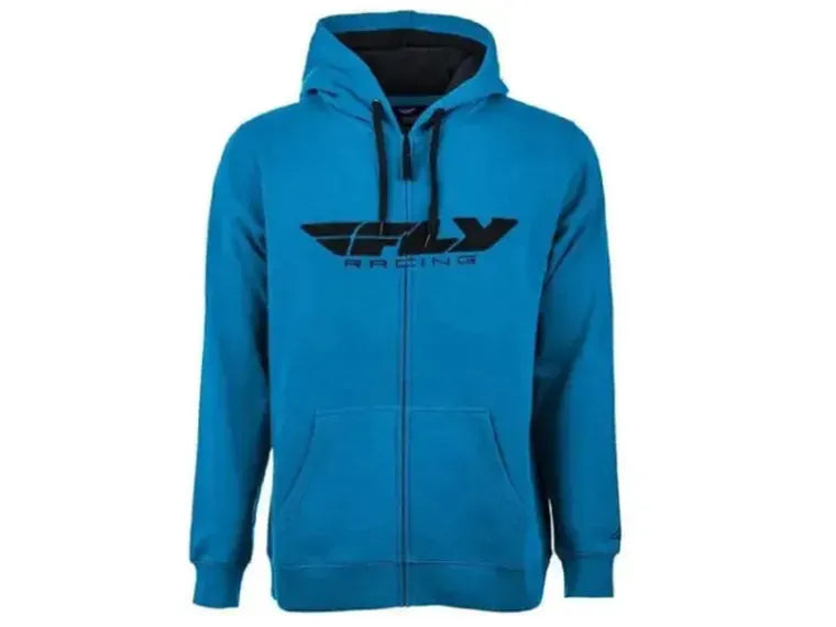 Hoodie Fly Racing Corporate Zip Up Blue/Black