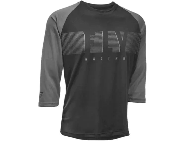 Jersey Fly Racing Ripa 3/4 Sleeve Black/Charcoal Grey