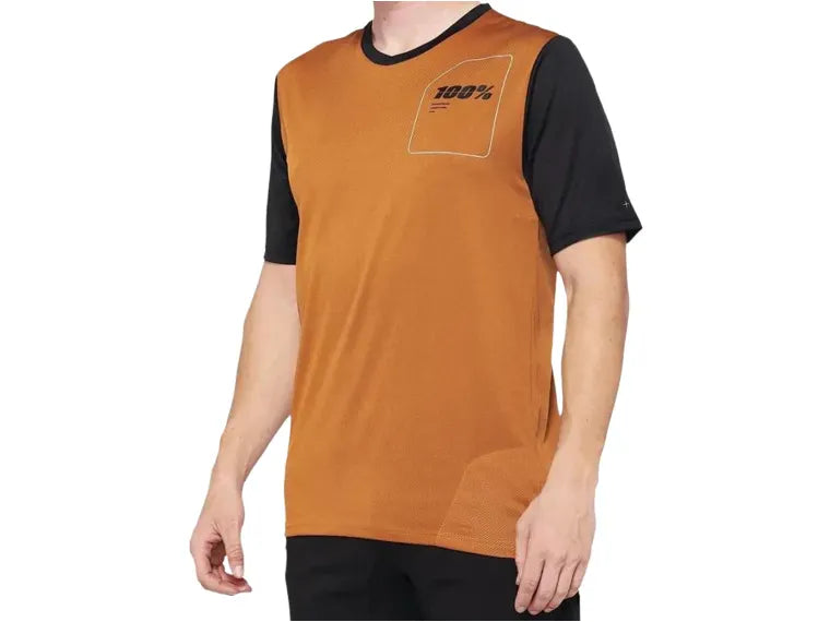 Jersey 100% Ridecamp Terracotta/Black SM 100%