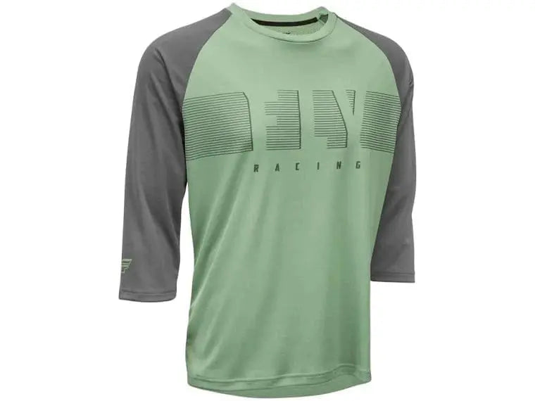 Jersey Fly Racing Ripa 3/4 Sleeve Sage/Charcoal Grey