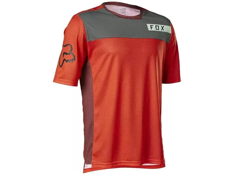 Jersey Fox Manga Corta Defend Moth Rojo