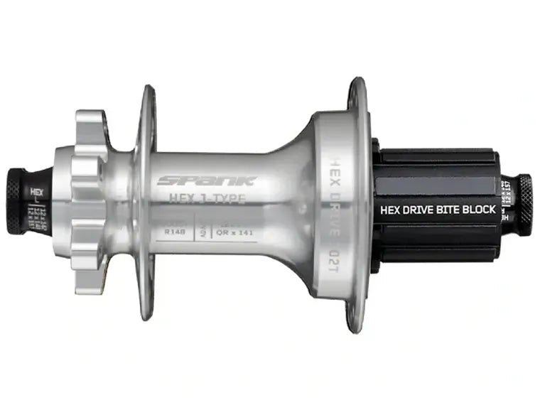 Maza Spank Trasera Hex J-Type Boost R148 Hg Hub Raw Silver