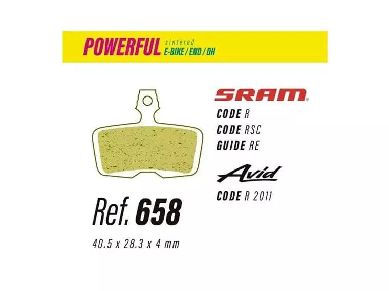 Pastilla De Freno Less Brakes Powerful 658 Para Sram Code, Guide Re