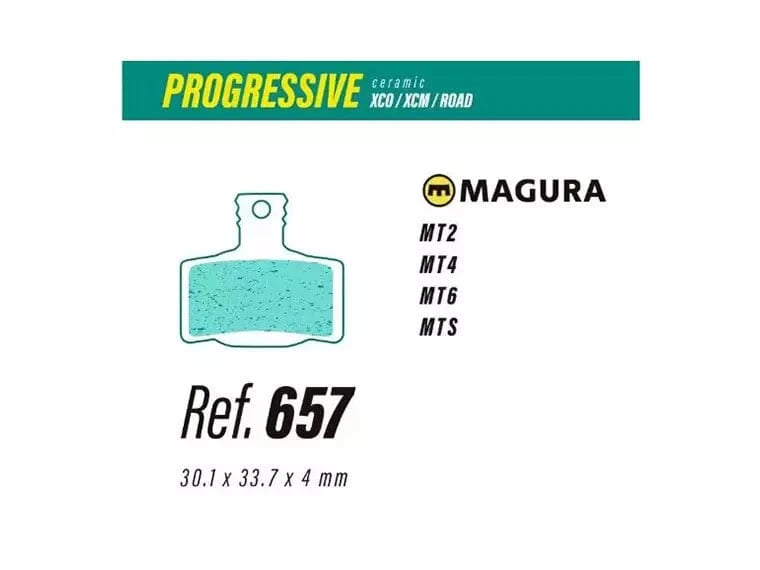 Pastilla De Freno Less Brakes Progressive 657 Para Magura Mt2, Mt4, Mt6, Mt Sport