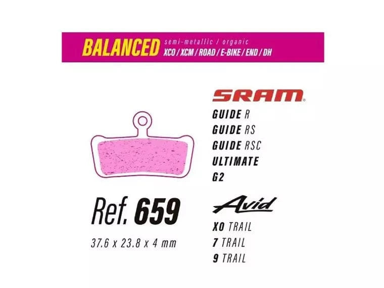 Pastillas Less Brakes Balanced 659 Para Sram Guide, Ultimate, G2