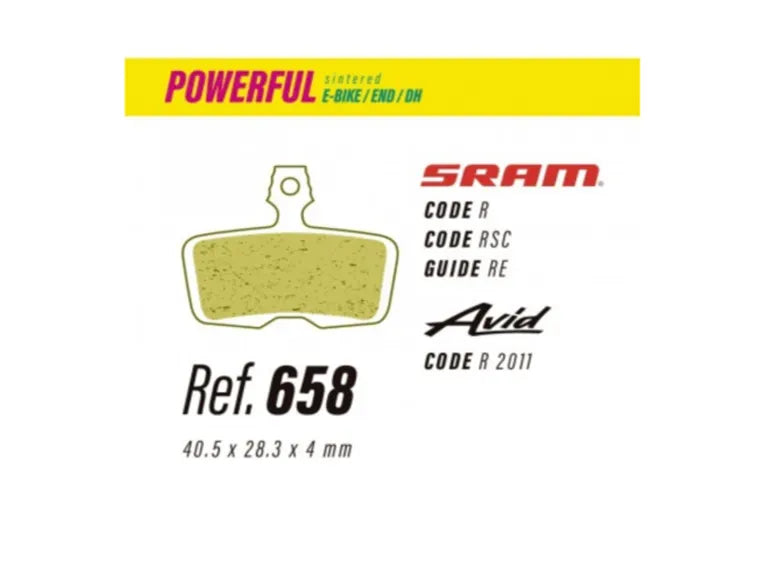 Pastillas Less Brakes Powerful 658 Para Sram Code Guide Re