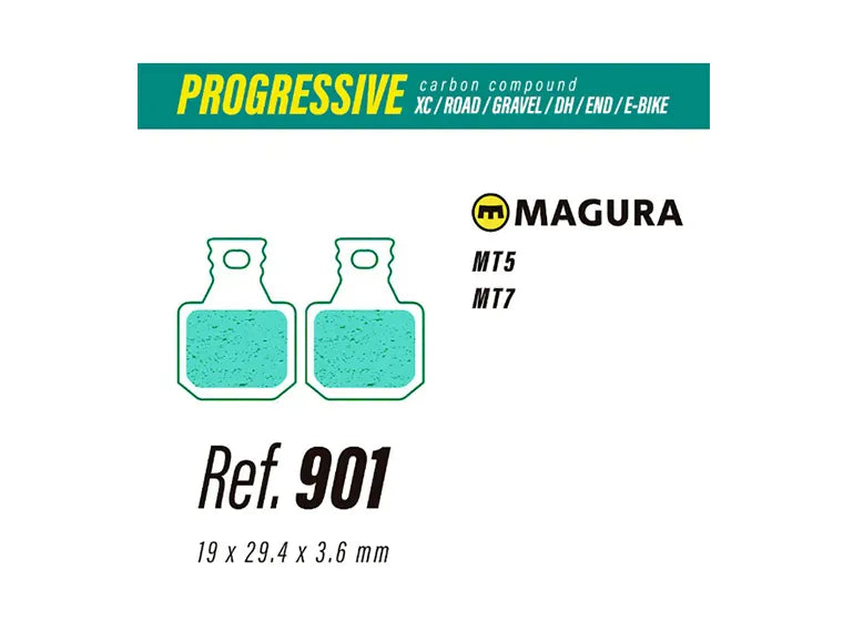 Pastillas Less Brakes Progressive 901 Para Magura Mt5 Mt7