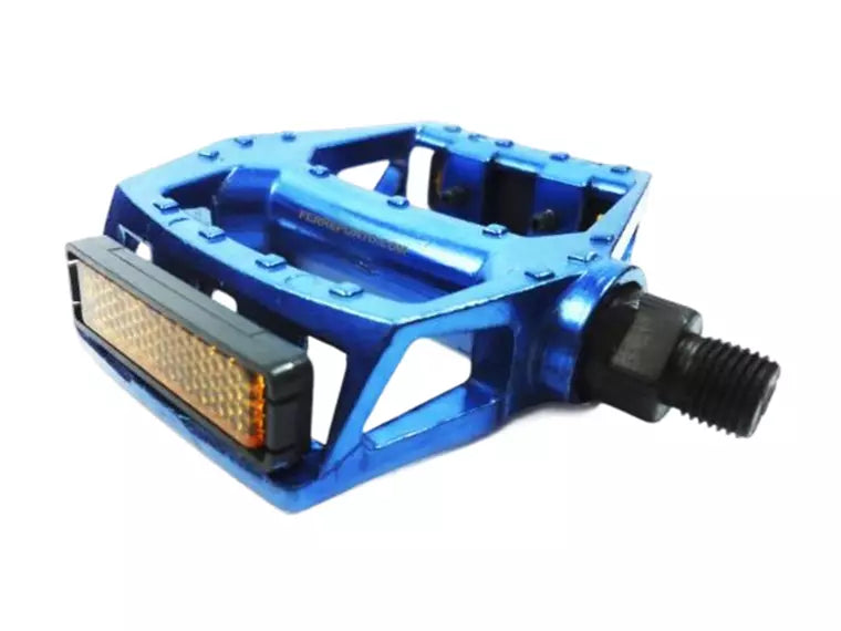 Pedal Alloy Fp-965 9/16 C/Reflector Azul
