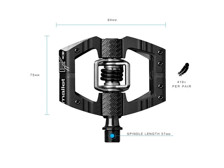 Pedales Crankbrothers Mallet Trallet Black Black