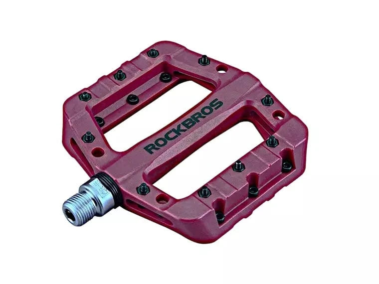 Pedales De Bicicleta Rockbros Resina Rojo