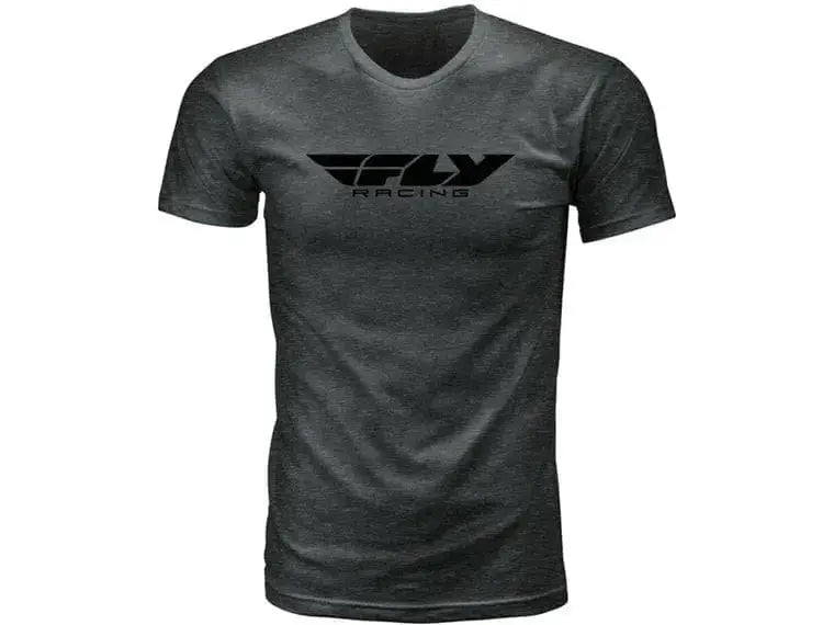 Polera Fly Racing Corporate Tee Black Onyx Heather