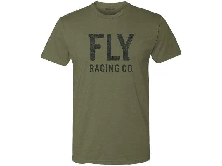 Polera Fly Racing Gauge Tee Olive