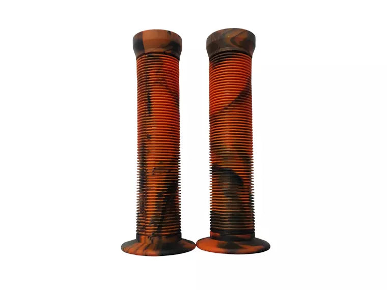 Puño Goma Bmx Gati Negro/Naranjo Con Flange