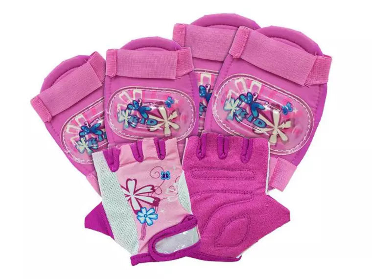 Rodilleras Disney Con Guantes Infantil Nina
