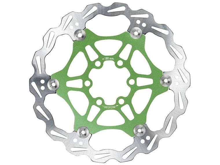 Rotor Brakco Dr-06 180Mm Green Floating Rotor Stainless/Alloy
