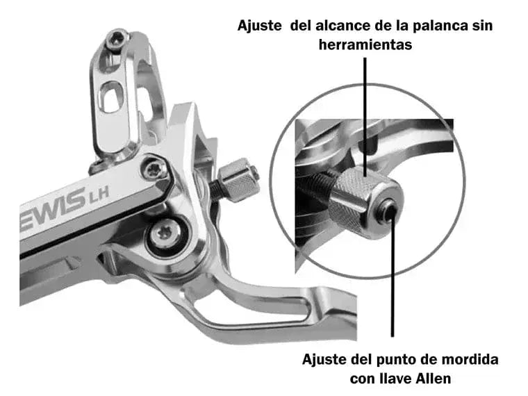 Set De Frenos Lewis Lh4 Color Silver
