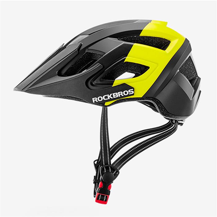 Casco De Bicicleta Rockbros Ts-39 57-62Cm Negro/Amarillo
