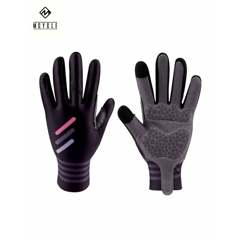 Guante Largo Mcycle Ms003 Negro/Rosa