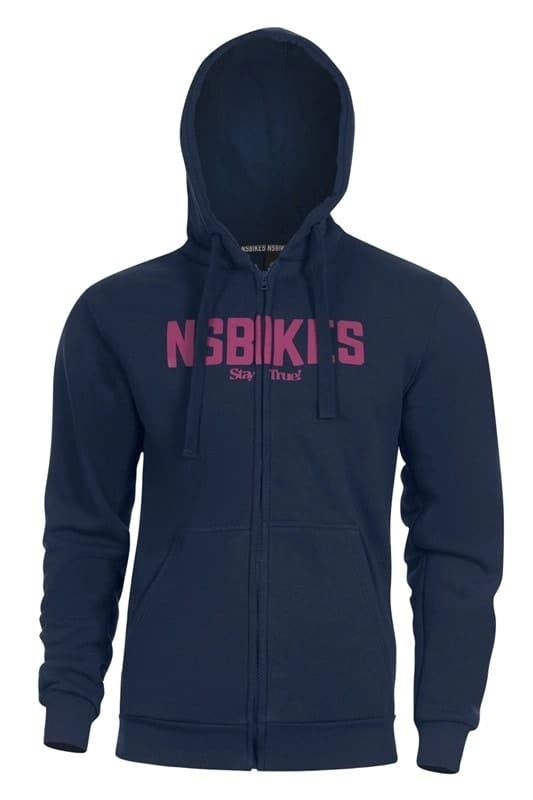 Poleron Ns-Bikes Stay True Con Cierre Navy Blue