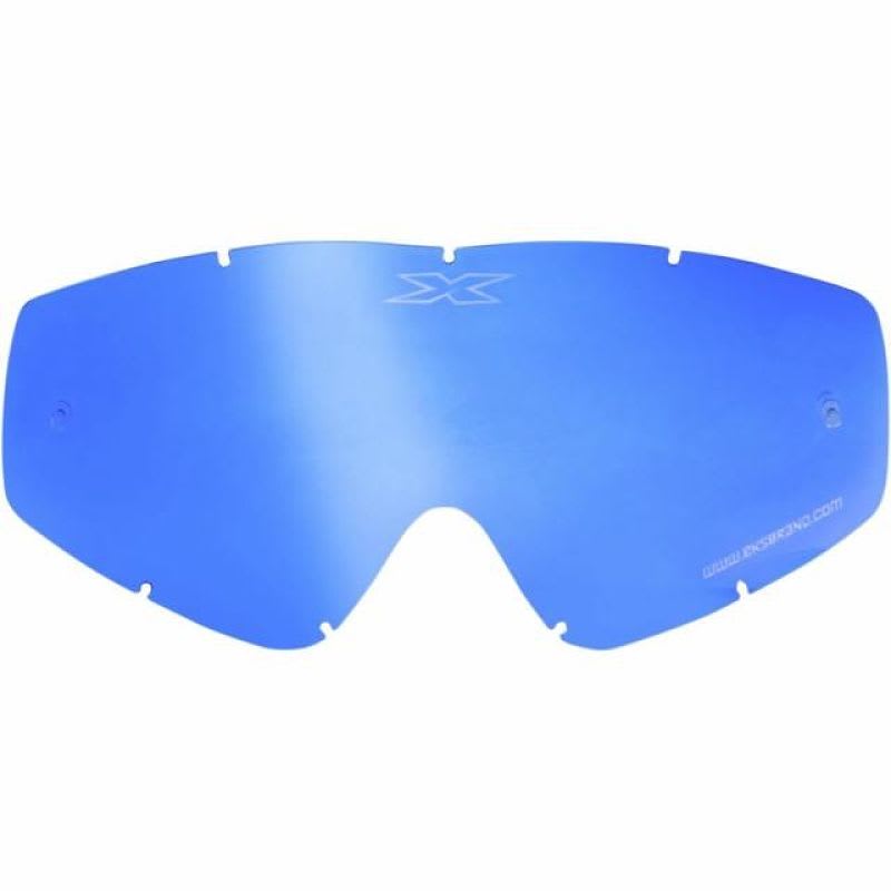 Mica Repuesto Eks Gox/Blue Mirrored Anti- Fog Lens