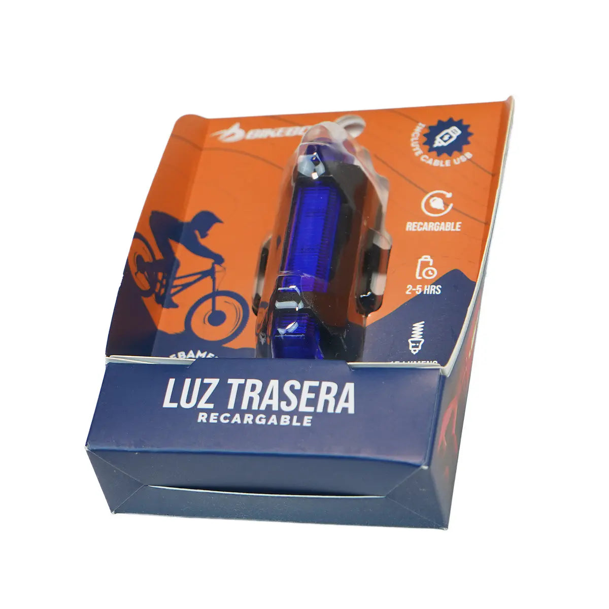 Luz trasera recargable, rojo