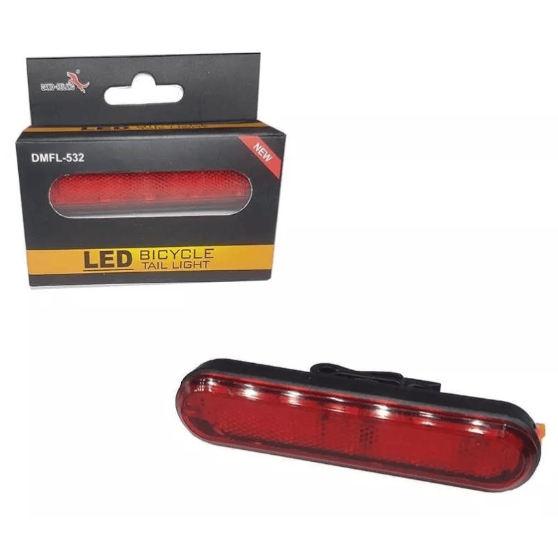 Luz trasera recargable Taiwan, roja