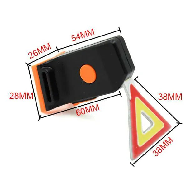 Luz trasera recargable, modelo 1