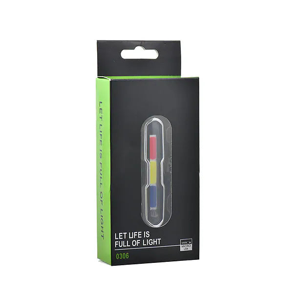 Luces de bicicleta tricolor USB