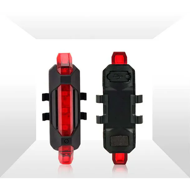 Luz trasera recargable, rojo