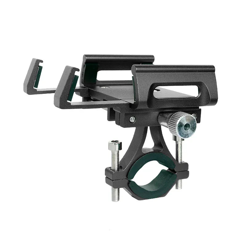 Porta celular de aluminio, negro