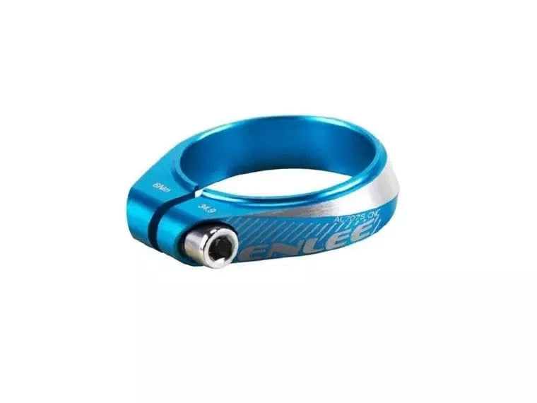 Abrazadera Enlee Solid 34,9Mm Celeste Aluminio