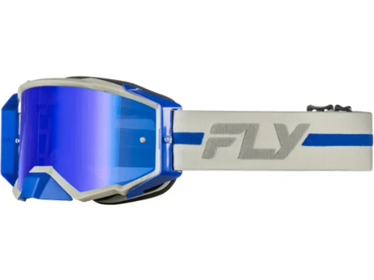 ANTIPARRAS FLY ZONE PRO GRIS CON LENTES ESPEJO GRIS HUMO