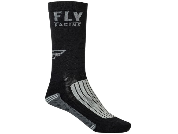 CALCETIN FLY RACING FACTORY RIDER SOCKS BLACK GREY LG/XL